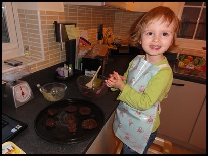 Baking with Little Bean