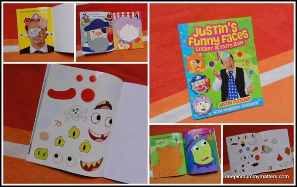 Justin’s Funny Faces Sticker Book 6
