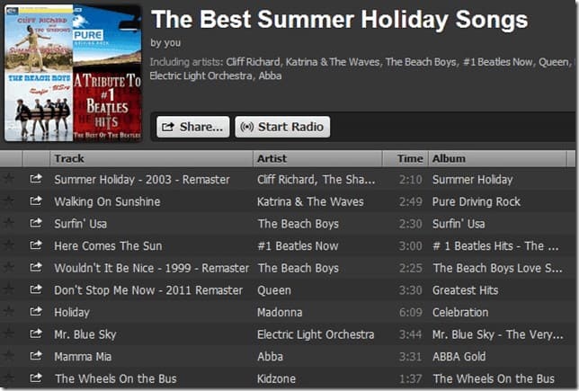 Summer Playlist