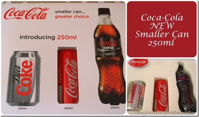Coca Cola now in new smaller cans! 3