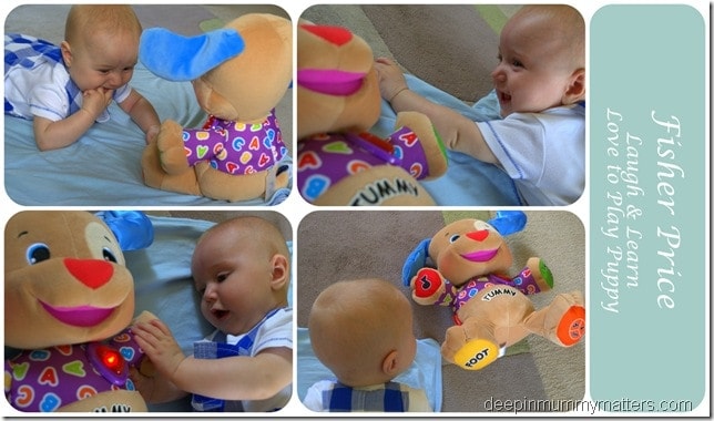 Jelly Bean’s loving Fisher Price! 8