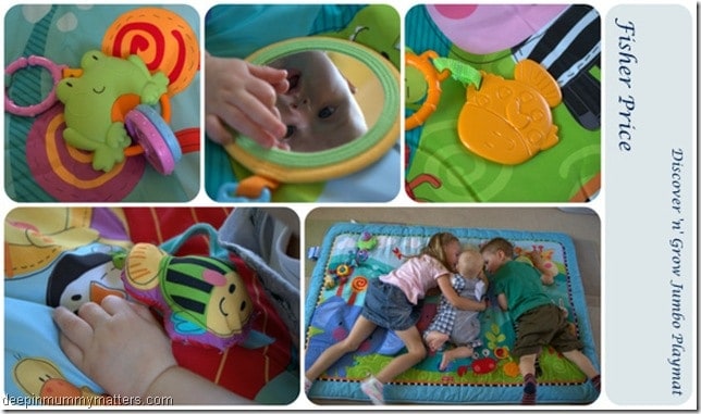 Review: Fisher Price Discover ‘n’ Grow Jumbo Playmat 2