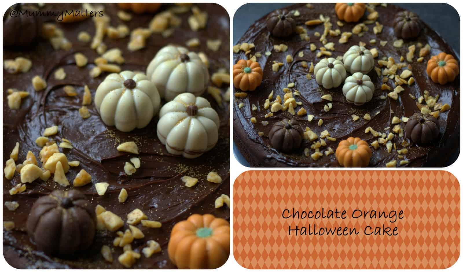 Halloween Inspired Chocolate-Orange Cake