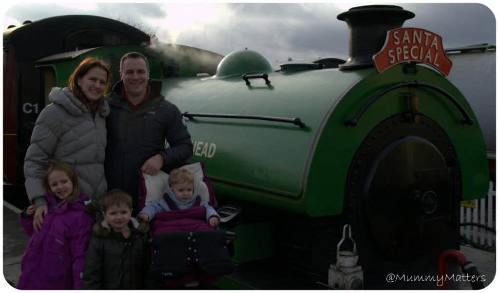 When the Beans met Santa on the Santa Special Steam Train