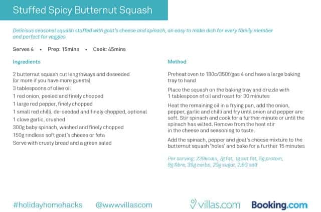 Stuffed Spicy Butternut Squash