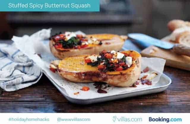 Stuffed Spicy Butternut Squash