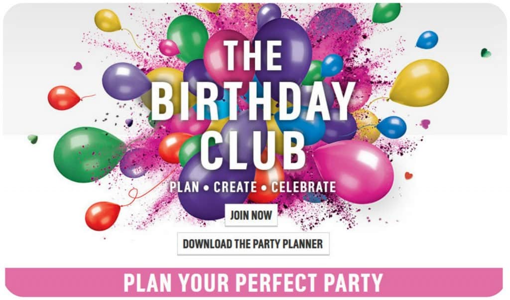 Argos Birthday Club