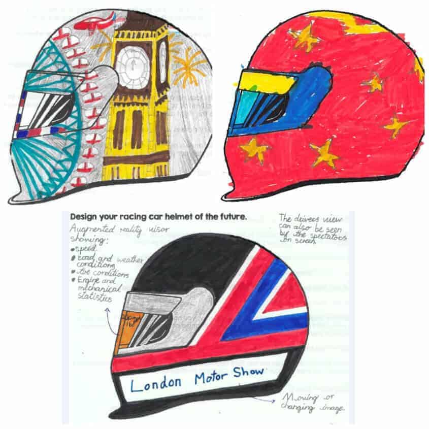 Mehdi Zafari designs the Racing Helmet of the Future #LondonMotorShow