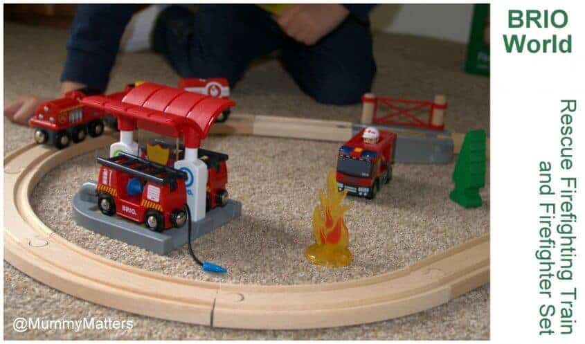 brio fire rescue set