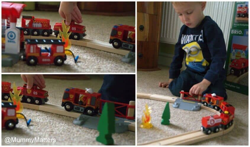 brio fire and rescue set