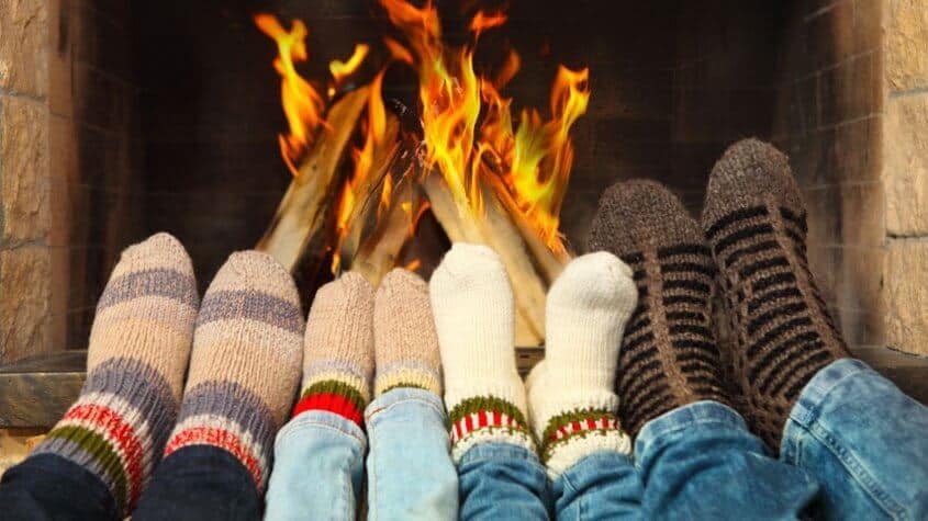 socks-by-the-fire