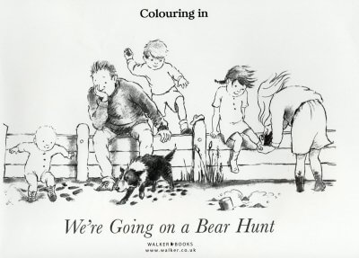 #BearHunt Colouring In