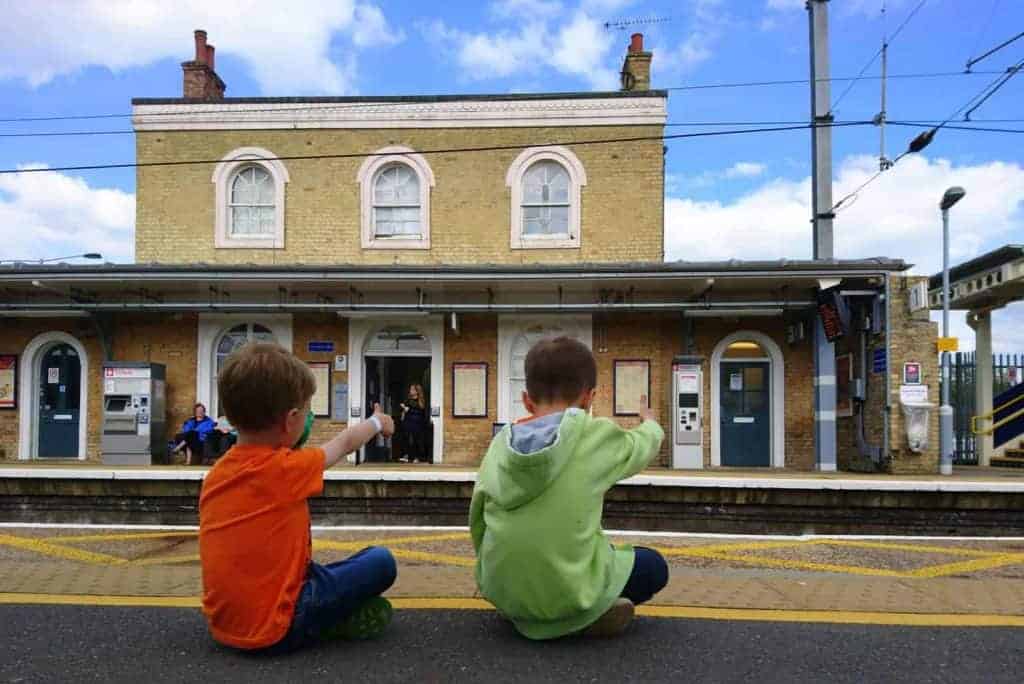 day out with the kids by train