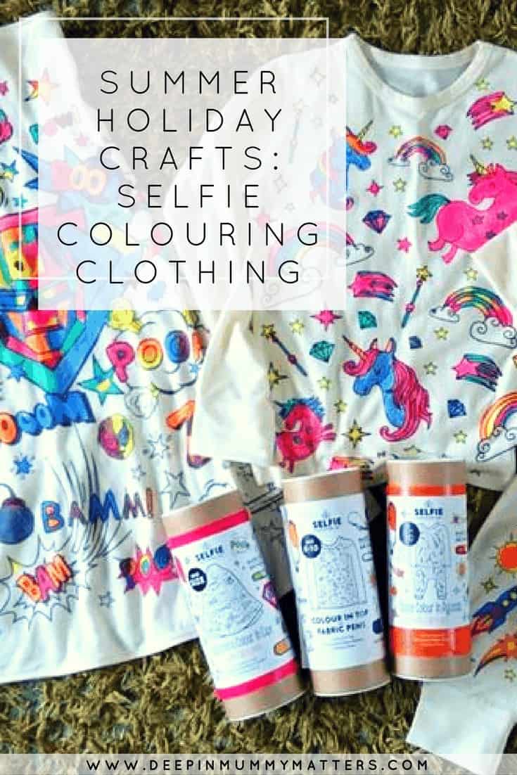 SUMMER HOLIDAY CRAFTS: SELFIE COLOURING CLOTHING