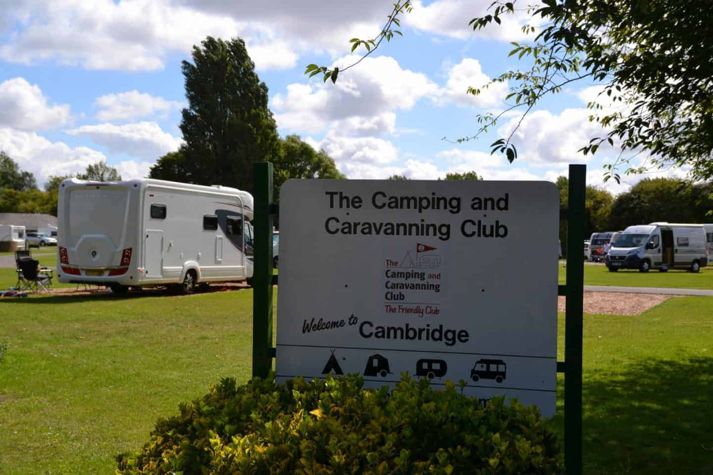 Camping at Cambridge Camping and Caravanning Club Site Mummy Matters