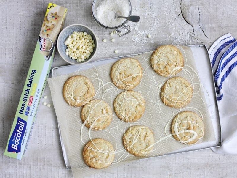Coconut and White Chocolate Cookies