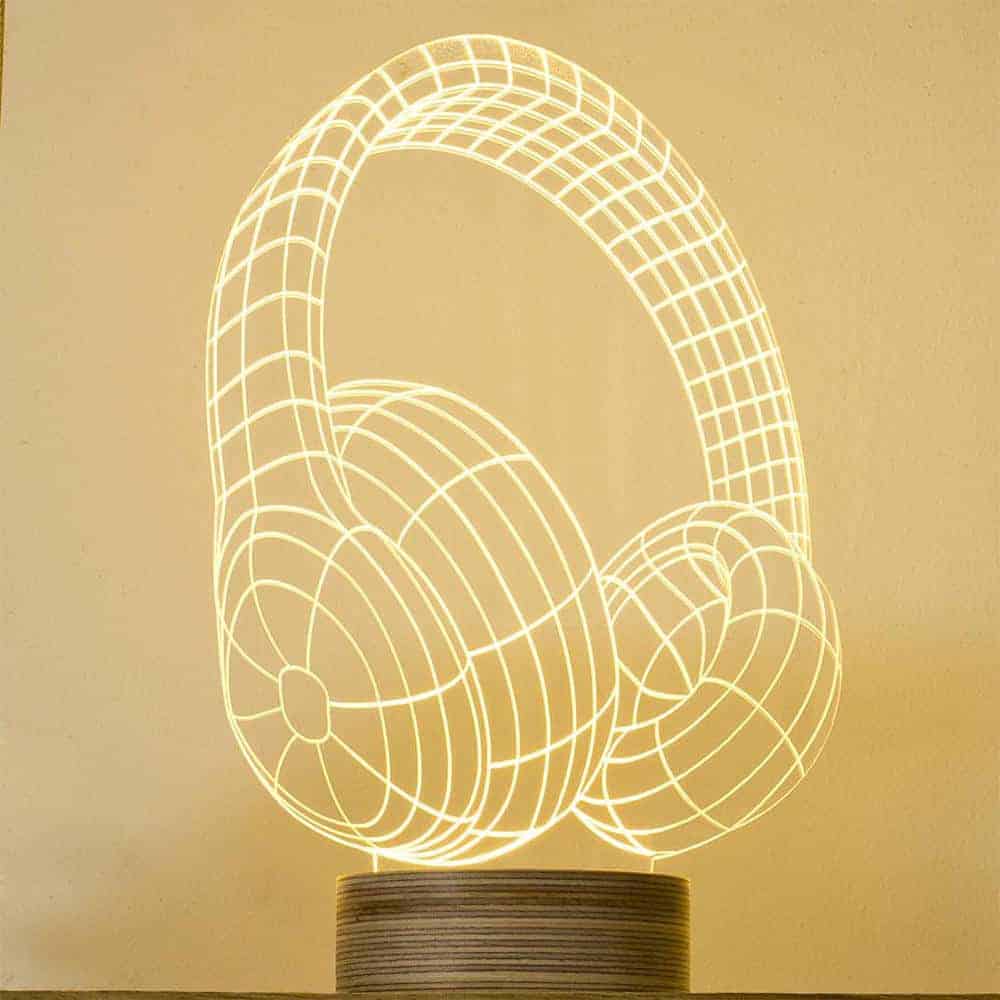 Dj Headphones Lamp