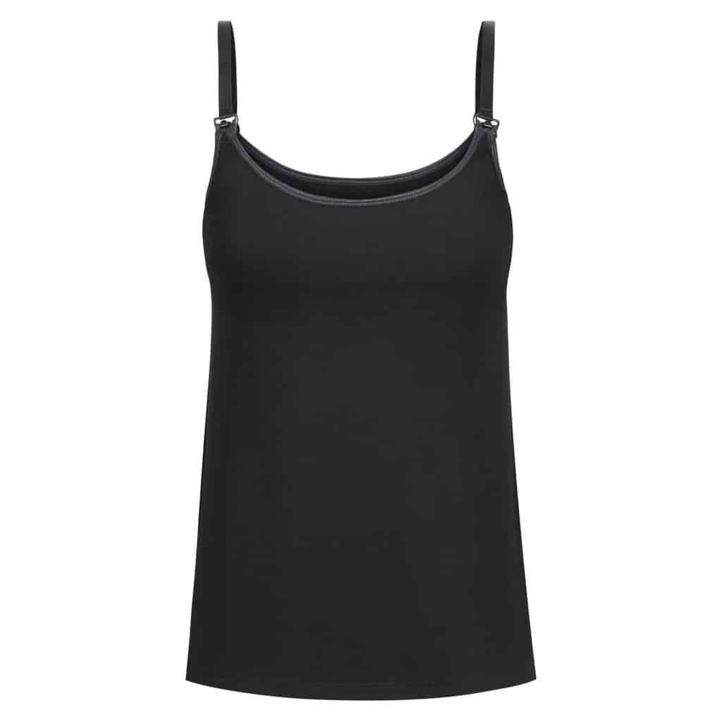 Maternity Singlet Black Front