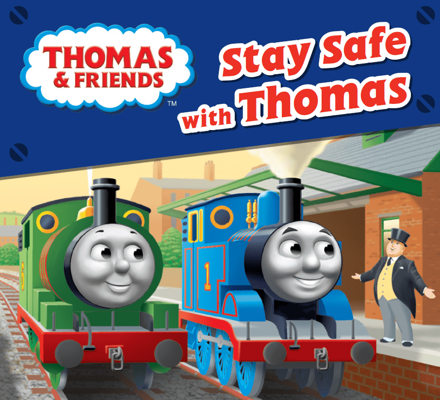 Stay safe with Thomas book front cover