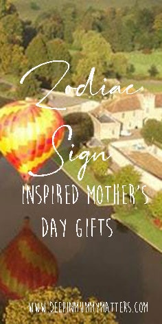 Zodiac sign inspired mother's day gifts