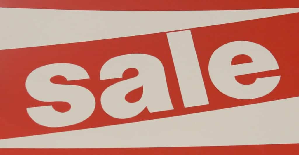 Sale sign