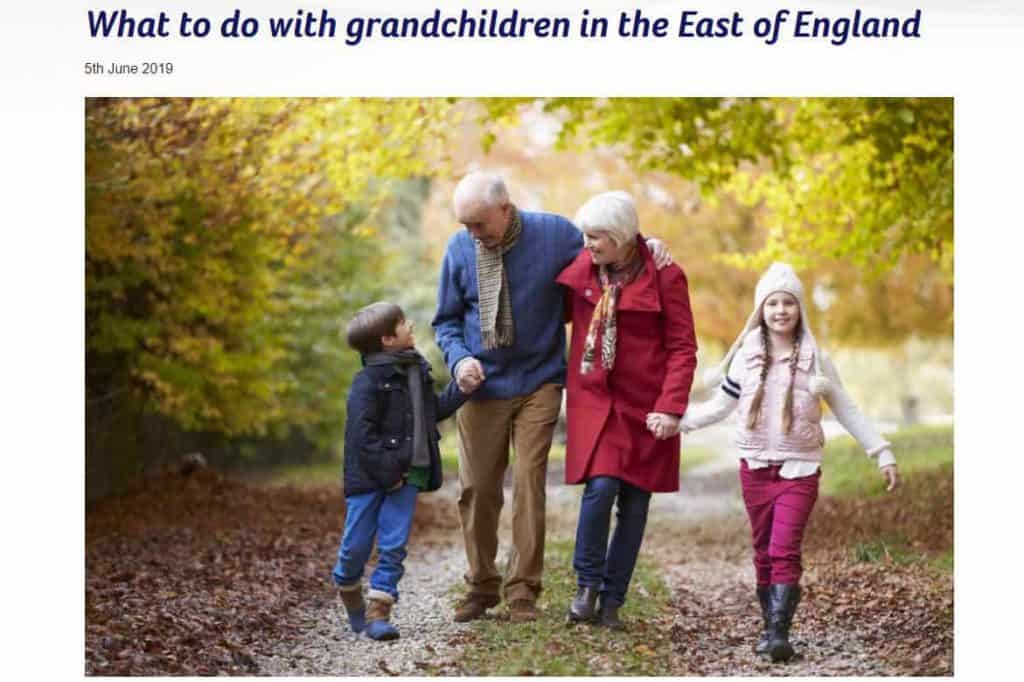 What to do with grandchildren in the East of England