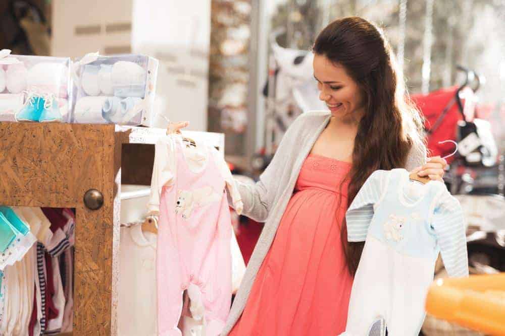 Pregnant lady preparing for new baby