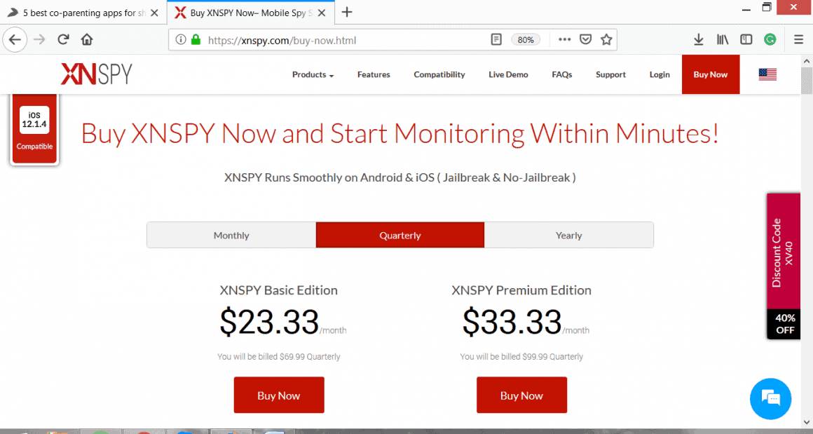 XNSPY Quarterly Packages