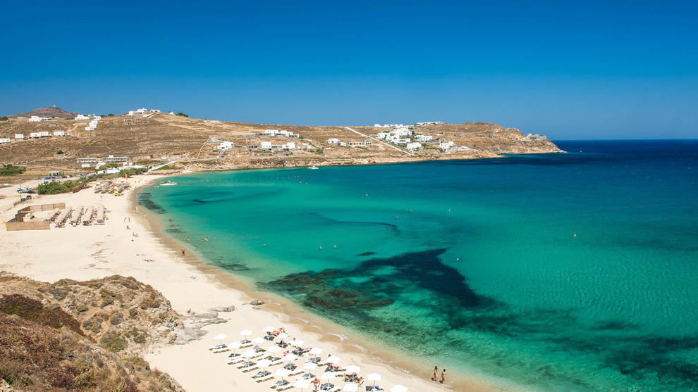 mykonos - sandy beach