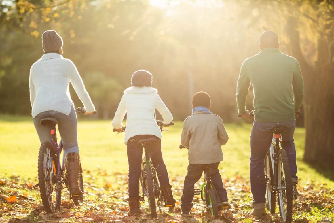 Family bike ride