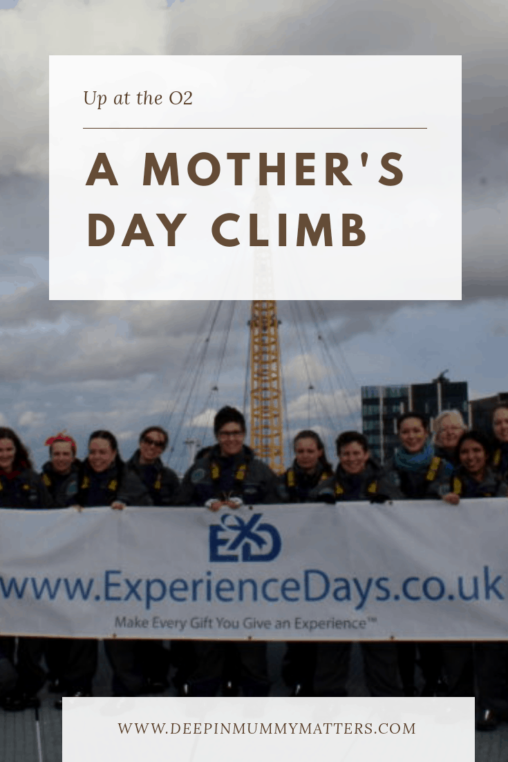 Up at the O2 a mother's day climb