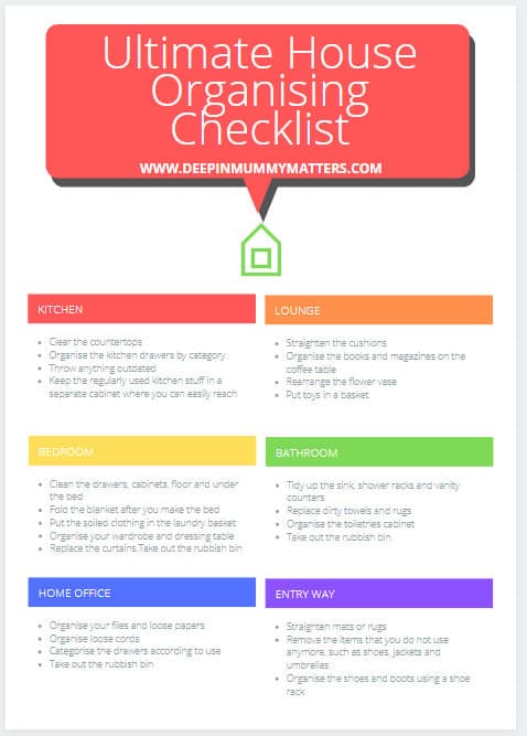 Ultimate House Organising Checklist