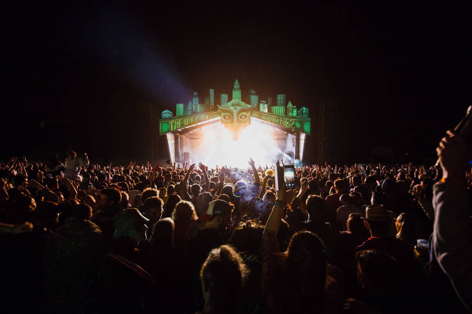 Nozstock - main stage by night - Charlie Rimmer 2019