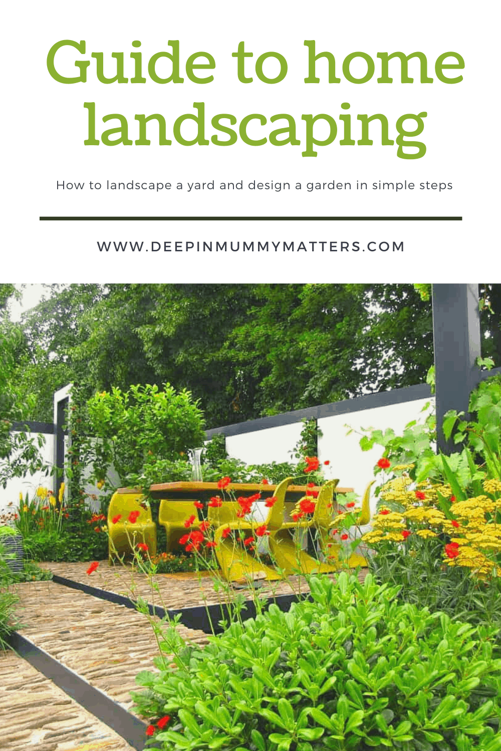 This smart guide to home landscaping explains how to landscape a yard and design a garden in simple steps. You'll have your own little space outdoors.