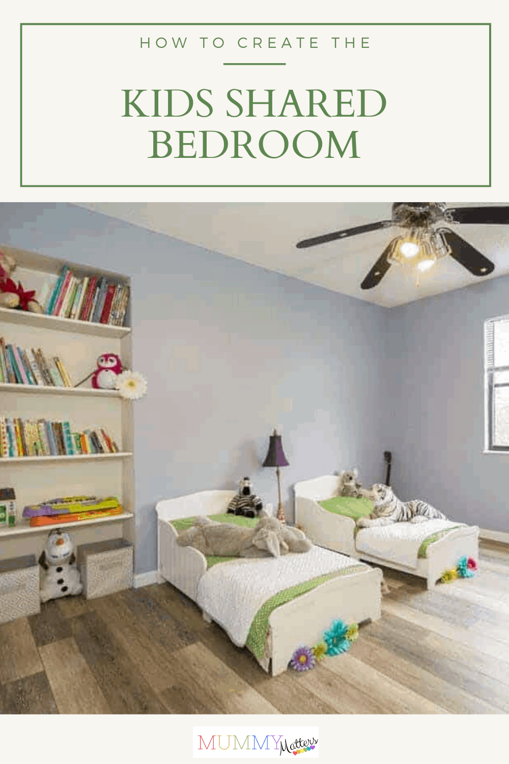 A shared bedroom will help your children bond quickly and teach them to share from an early age, as they will be used to sharing a bedroom.