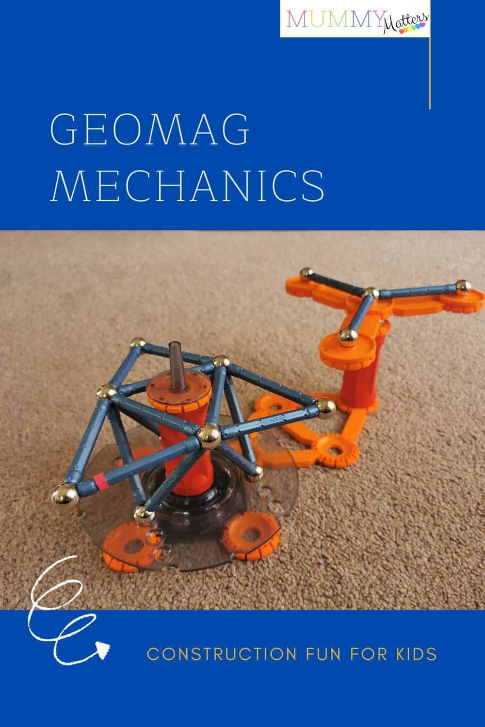 Geomag Mechanics is an extension of the original Geomag construction sets using magnetic rods, steel balls and mechanical elements to put your brain to work.