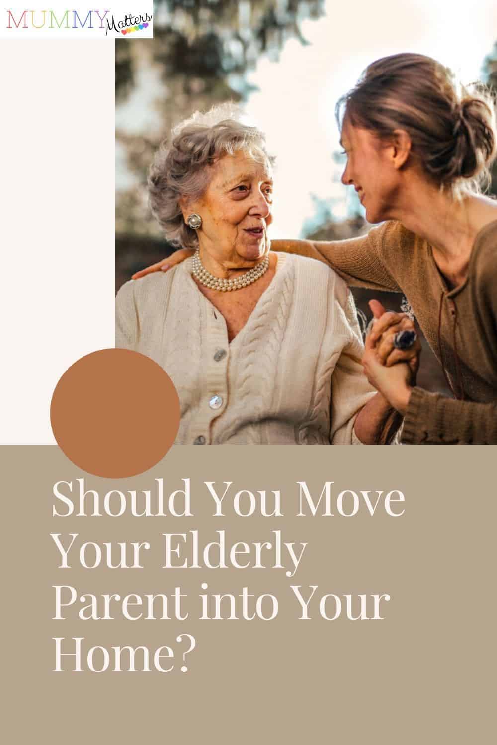 If you have elderly parents, you may want to take care of them in your home and make sure they’re well looked after. The following are things to consider.