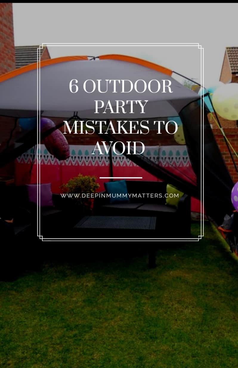 6 outdoor party mistakes to avoid