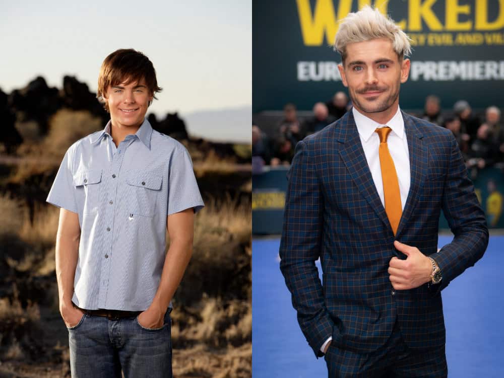 Zac Efron then and now