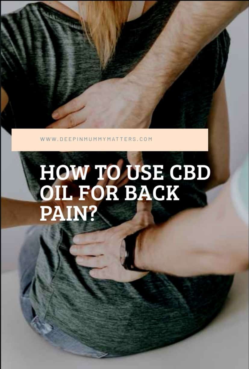 How to Use CBD Oil for Back Pain? 1