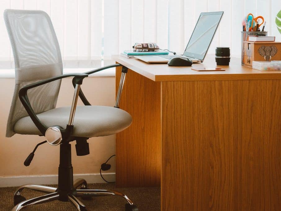 office chair and desk