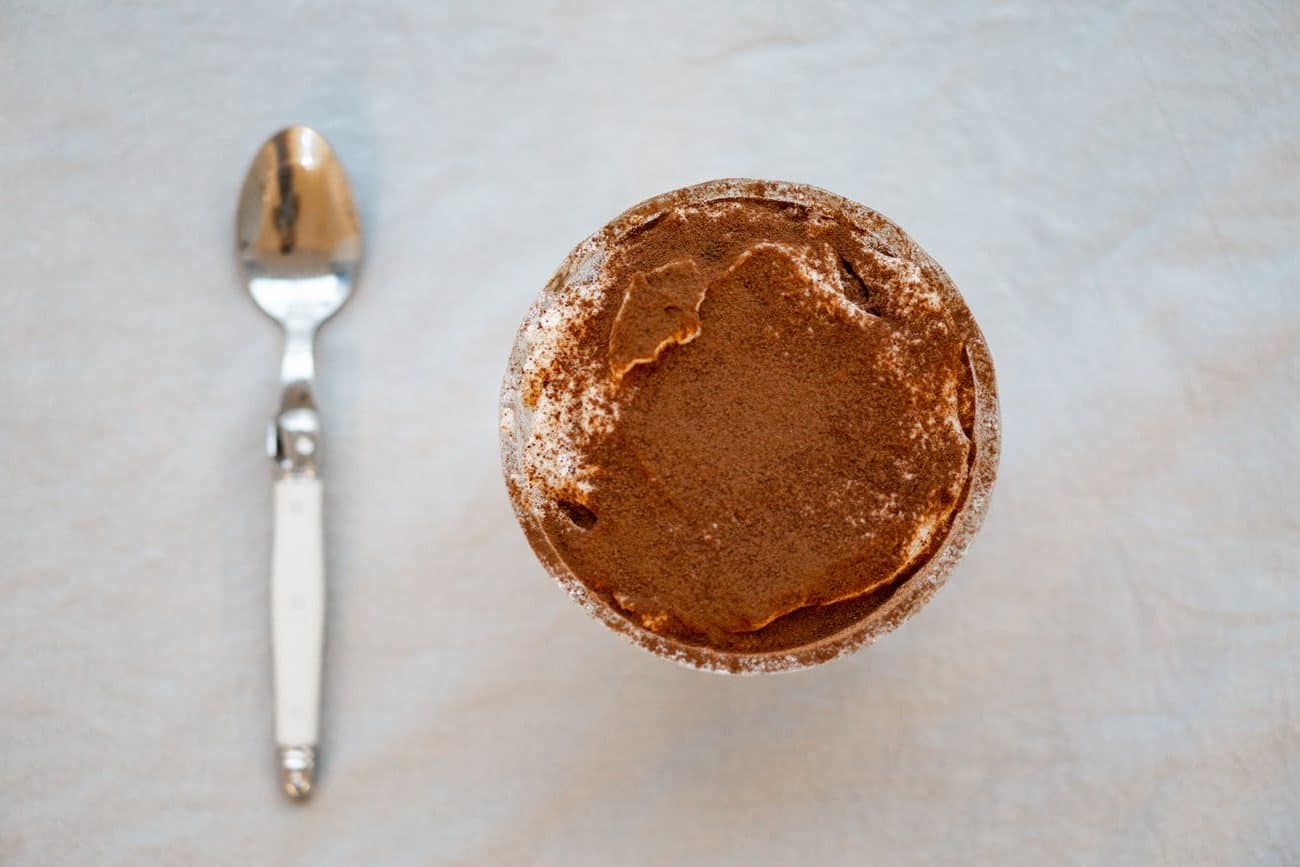 brown round cake on white surface