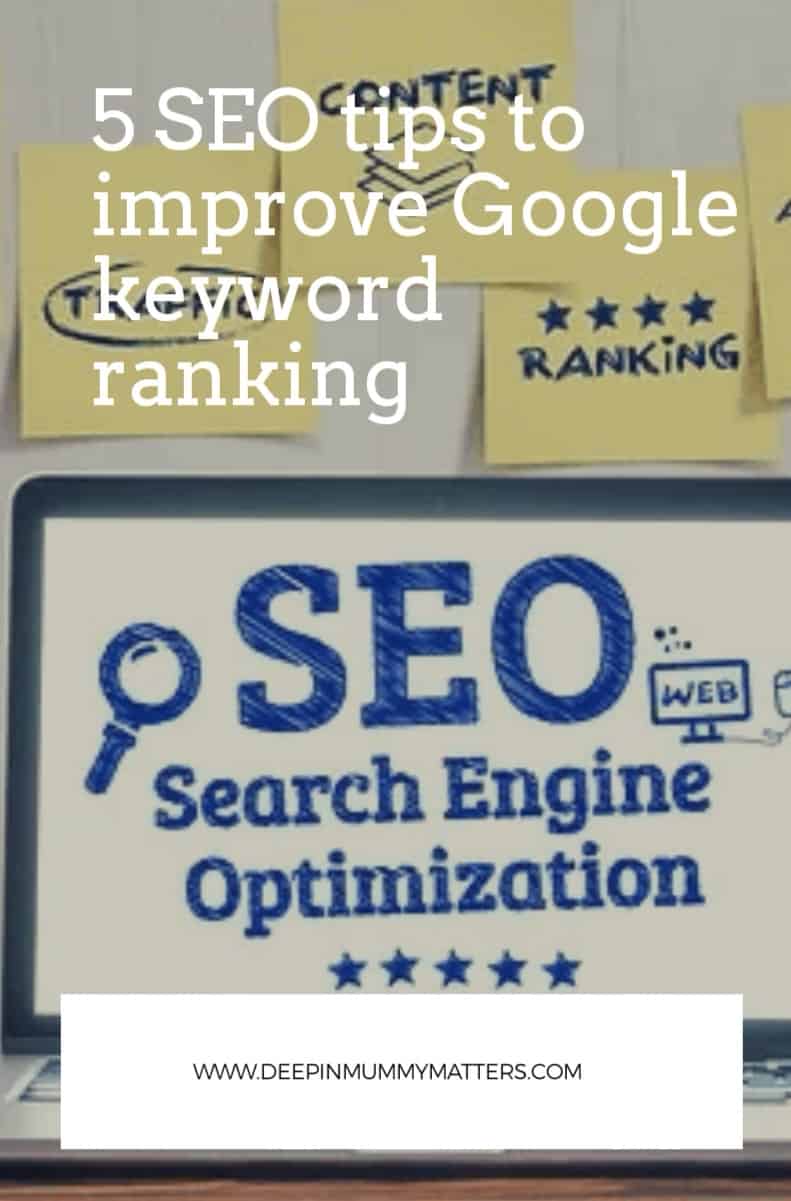 5 SEO Tips To Improve Google Keyword Rankings 5