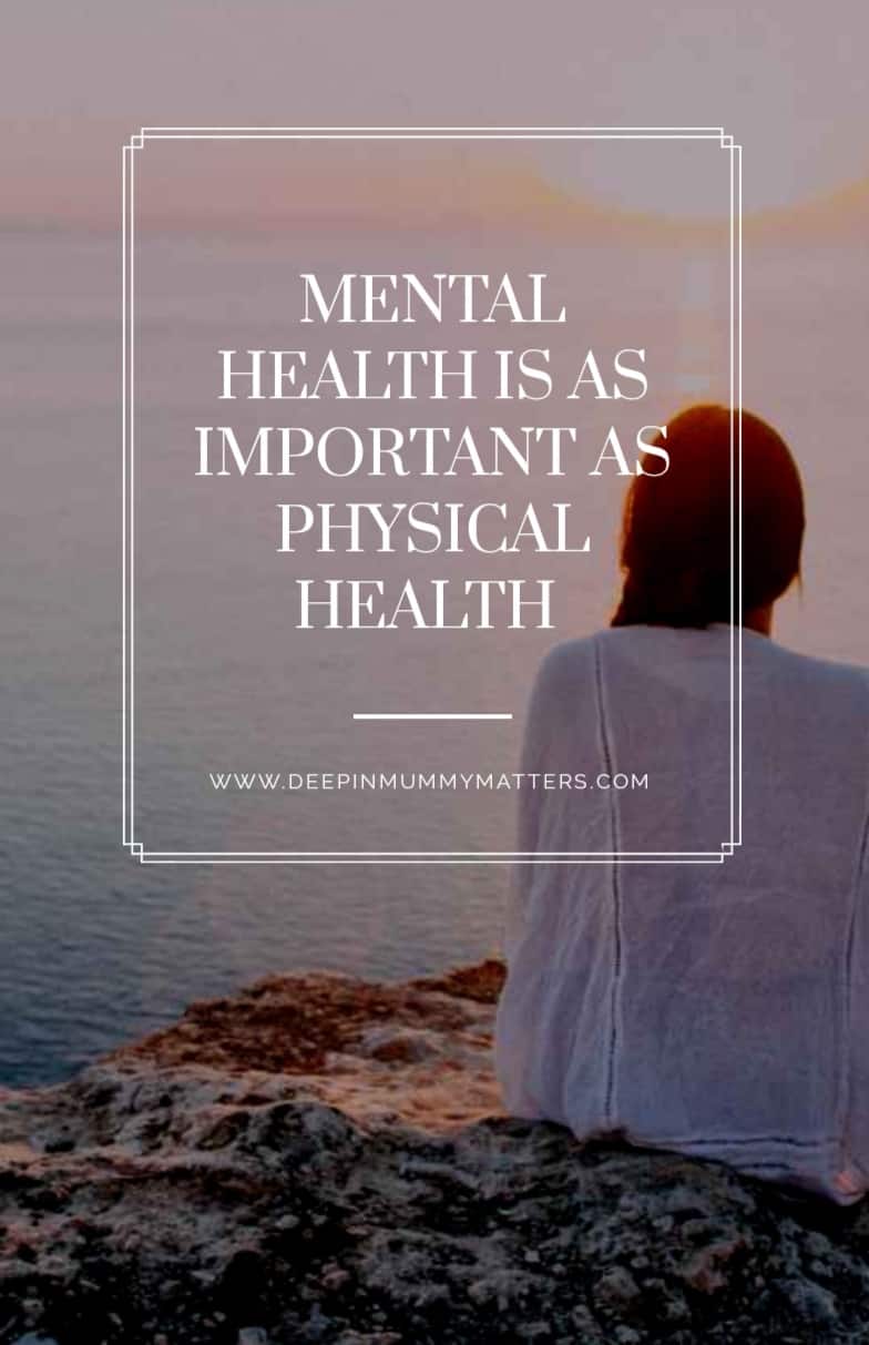 Mental health is as important as physical health