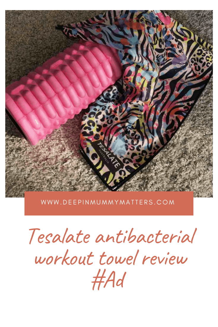 Tesalate Antibacterial Workout Towel Review #ad 2