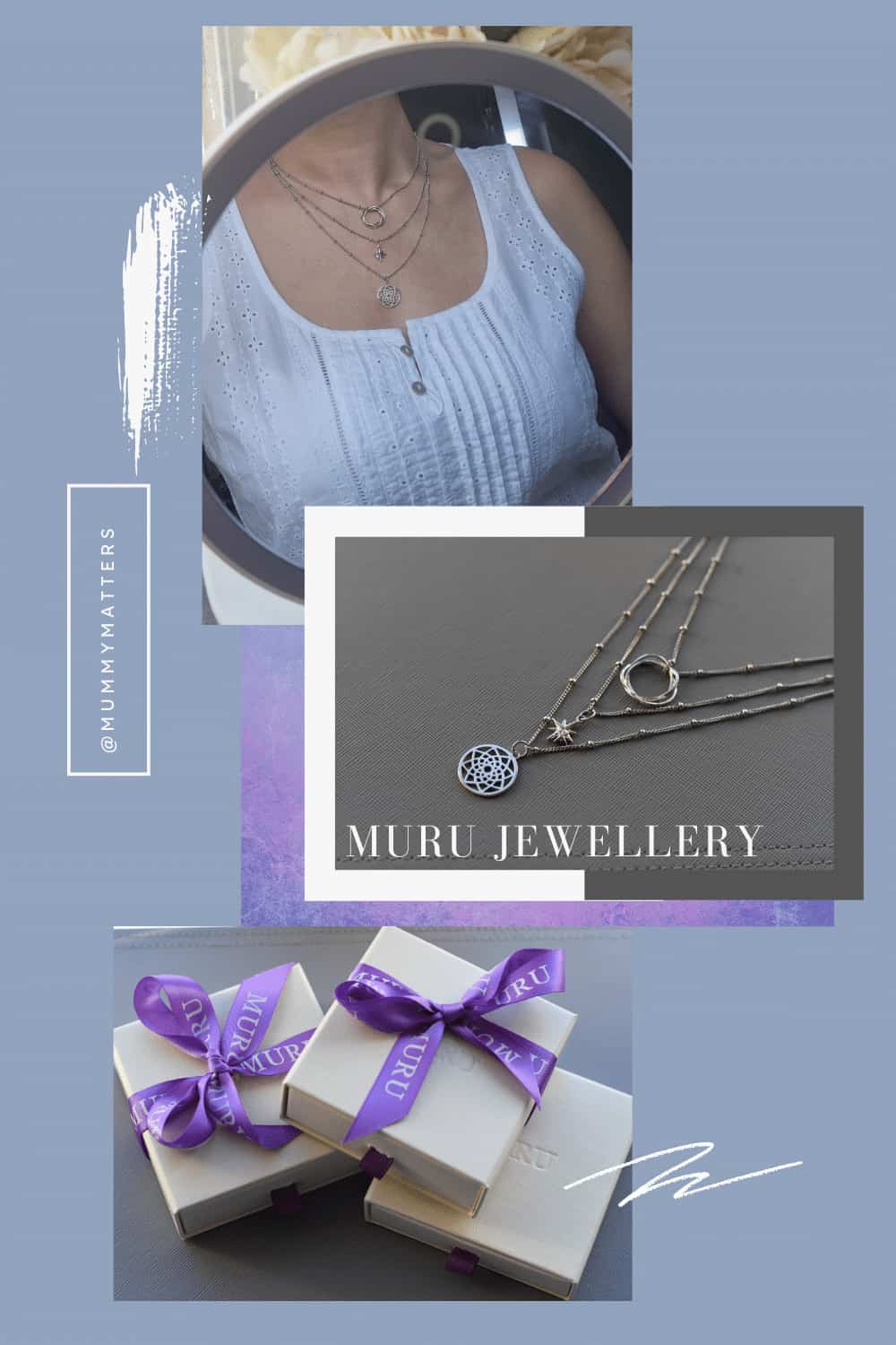 Muru Jewellery is the perfect gift for ladies who love a gift with meaning, I chose three necklaces for a layered look and the quality is outstanding.