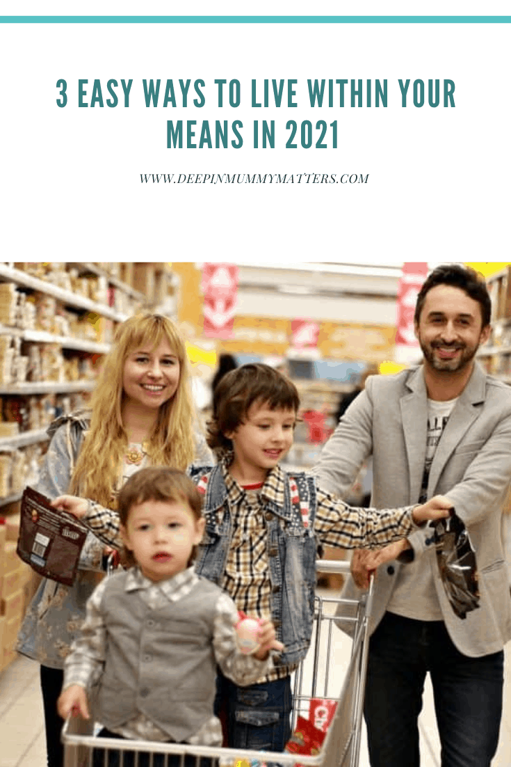 3 Easy Ways to Live Within Your Means in 2021 1