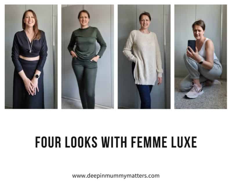 Four looks with Femme LUXE Mummy Matters Parenting and Lifestyle