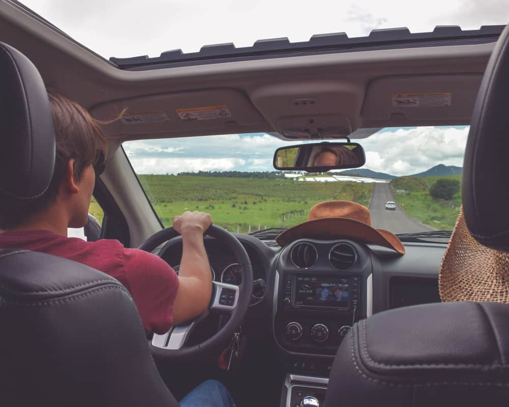 journey in a car