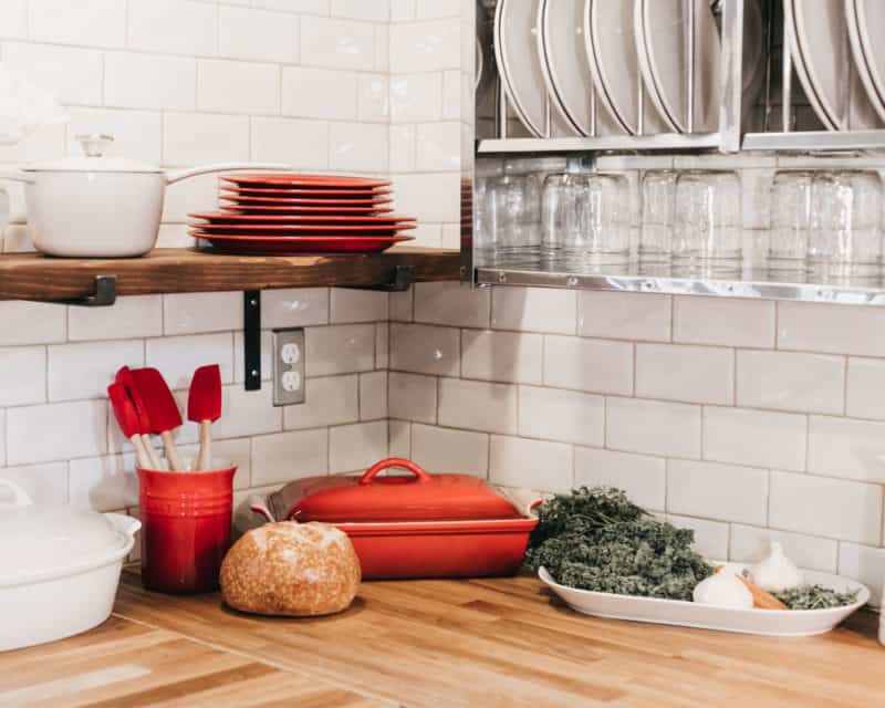 Kitchen shelves